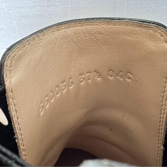 Gucci Leather Trip Leather Ankle Chelsea Boot with Jewels Belt - Picture 9 of 10